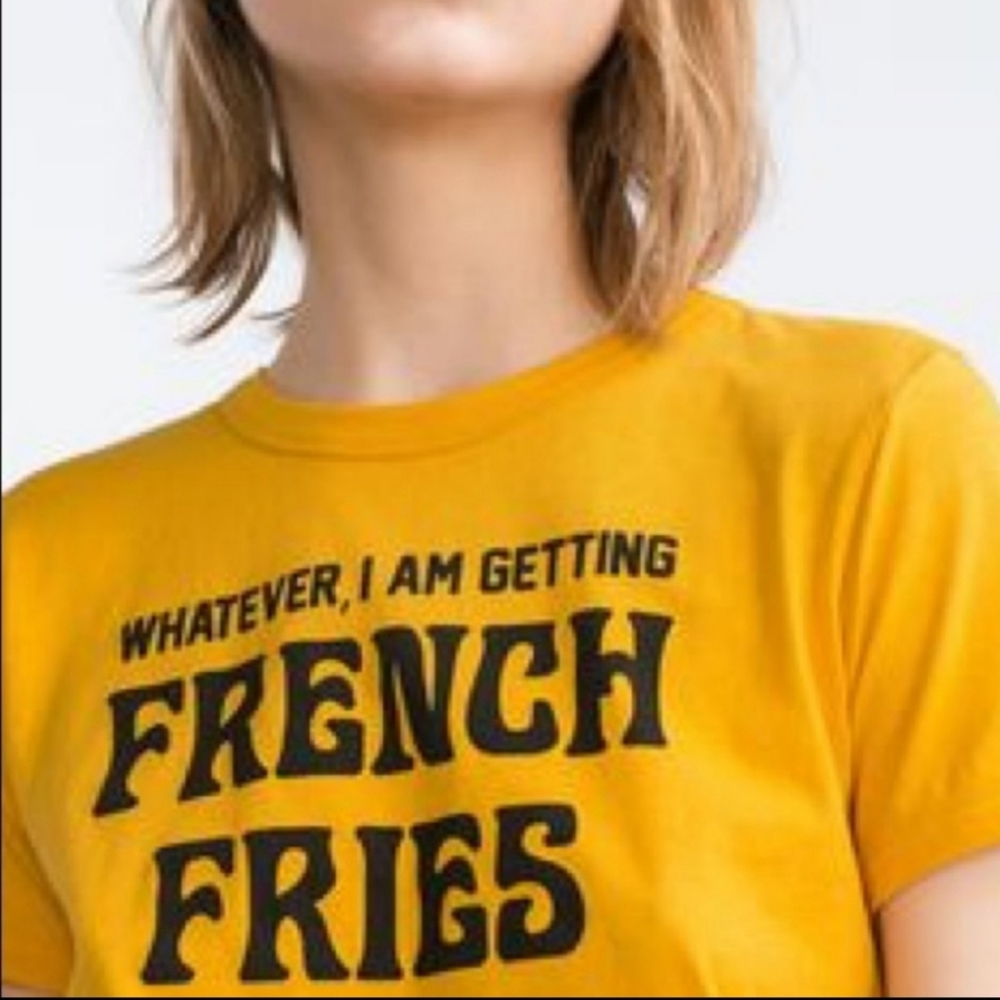 Zara French fries t shirt. Never worn.
